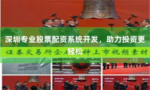 深圳专业股票配资系统开发，助力投资更轻松